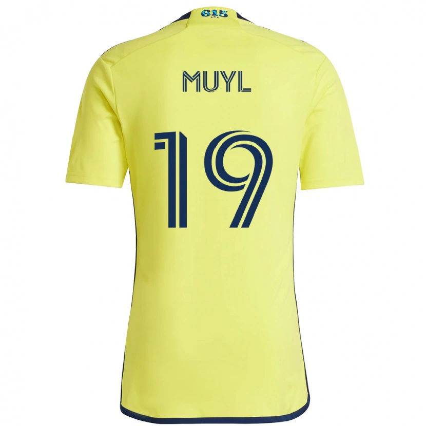 Danxen Dámské Alex Muyl #19 Námořnická Modrá Žlutá Domů Hráčské Dresy 2025/26 Dres