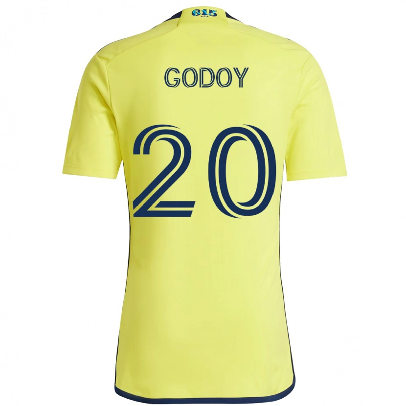 Danxen Dámské Aníbal Godoy #20 Námořnická Modrá Žlutá Domů Hráčské Dresy 2025/26 Dres