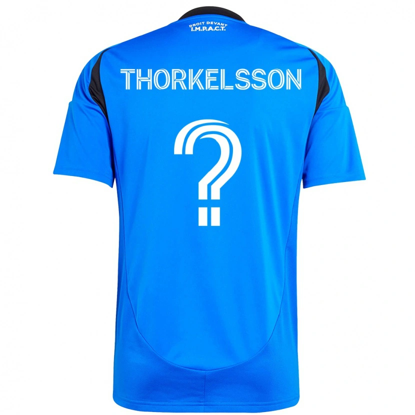 Danxen Dámské Róbert Orri Thorkelsson #0 Nebesky Modrá Tmavě Modrá Domů Hráčské Dresy 2025/26 Dres