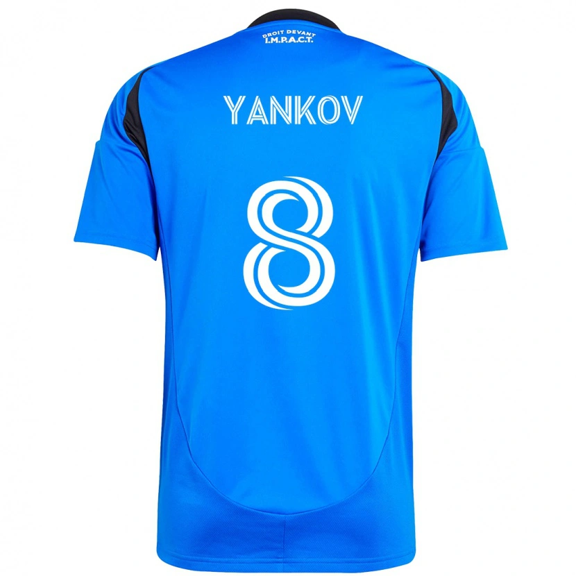 Danxen Dámské Dominik Yankov #8 Nebesky Modrá Tmavě Modrá Domů Hráčské Dresy 2025/26 Dres