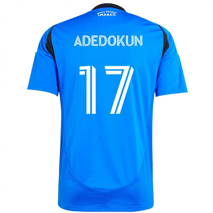 Danxen Dámské Michael Adedokun #17 Nebesky Modrá Tmavě Modrá Domů Hráčské Dresy 2025/26 Dres
