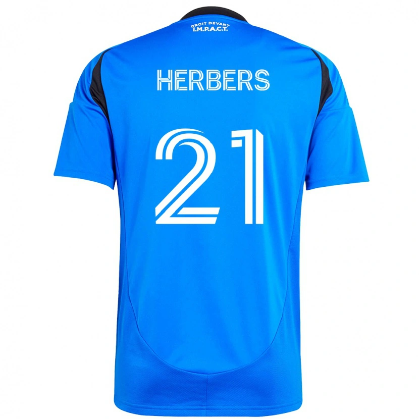 Danxen Dámské Fabian Herbers #21 Nebesky Modrá Tmavě Modrá Domů Hráčské Dresy 2025/26 Dres
