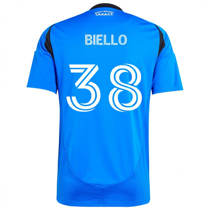 Danxen Dámské Alessandro Biello #38 Nebesky Modrá Tmavě Modrá Domů Hráčské Dresy 2025/26 Dres