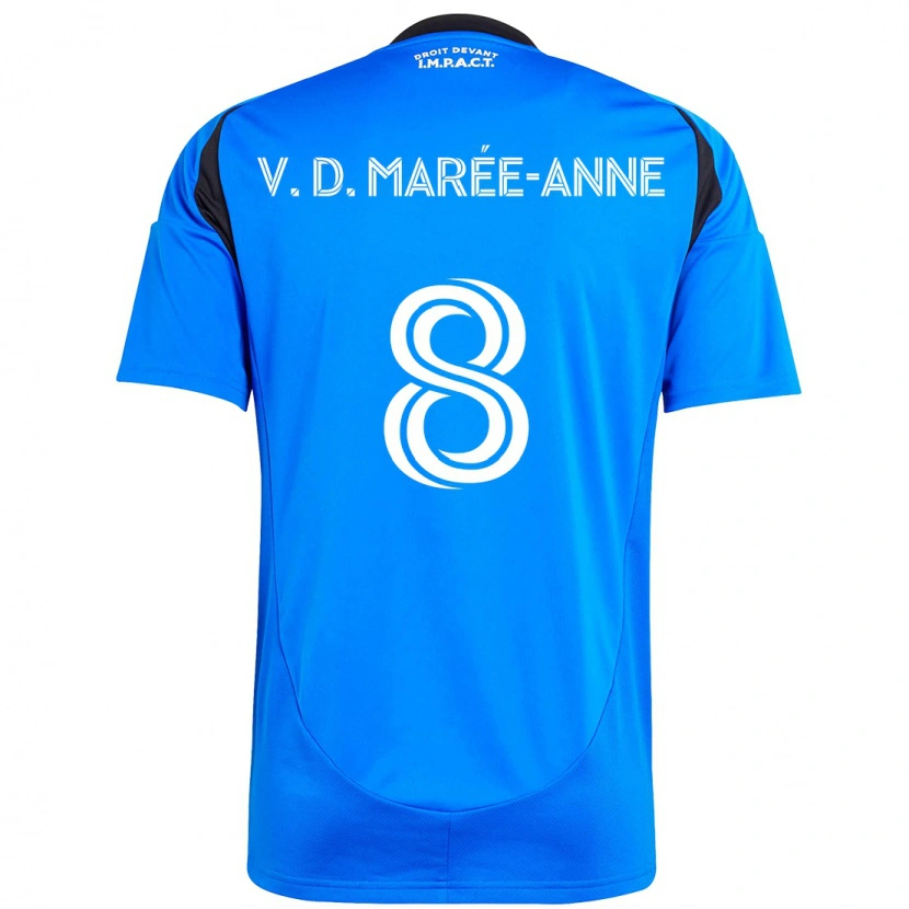 Danxen Dámské Van Doesburg Marée-Anne #8 Nebesky Modrá Tmavě Modrá Domů Hráčské Dresy 2025/26 Dres