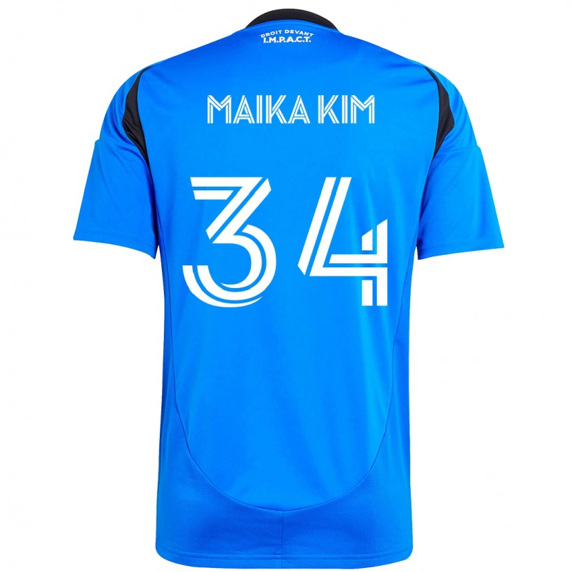 Danxen Dámské Guerrier Maika Kim #34 Nebesky Modrá Tmavě Modrá Domů Hráčské Dresy 2025/26 Dres