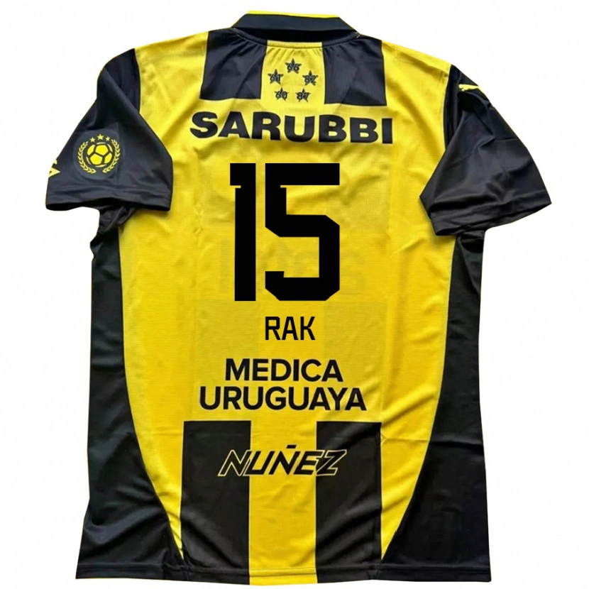 Danxen Dámské Yonatthan Rak #15 Černá Žlutá Domů Hráčské Dresy 2025/26 Dres