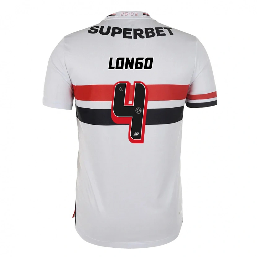 Danxen Dámské Santiago Longo #4 Černá Červená Domů Hráčské Dresy 2025/26 Dres