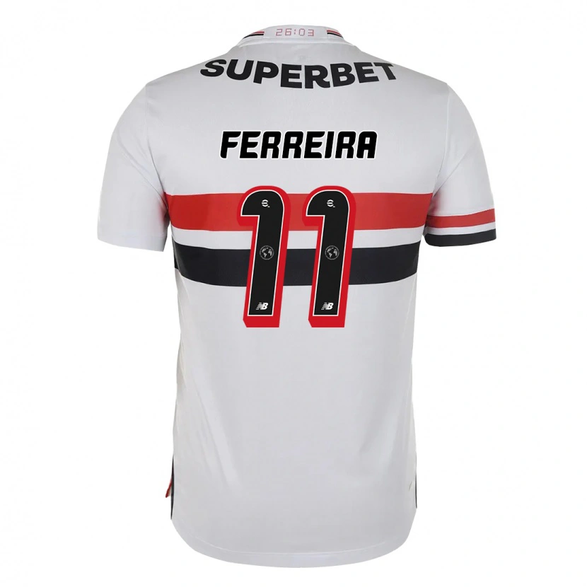 Danxen Dámské Ferreirinha #11 Černá Červená Domů Hráčské Dresy 2025/26 Dres