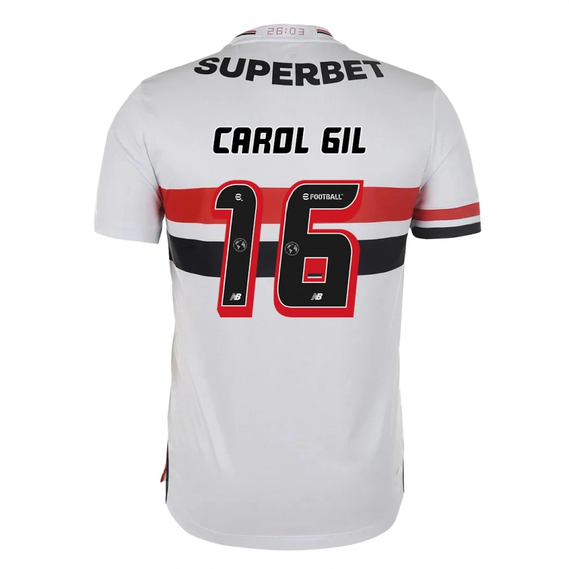 Danxen Dámské Carol Gil #16 Černá Červená Domů Hráčské Dresy 2025/26 Dres