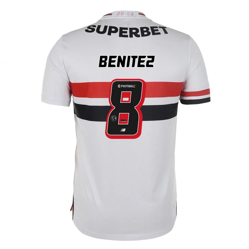 Danxen Dámské Martin Benitez #8 Černá Červená Domů Hráčské Dresy 2025/26 Dres