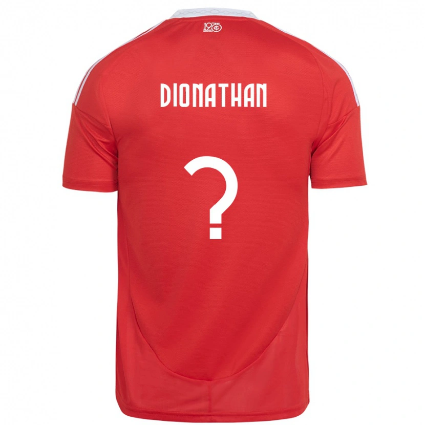 Danxen Dámské Dionathan #0 Bílá Červená Domů Hráčské Dresy 2025/26 Dres