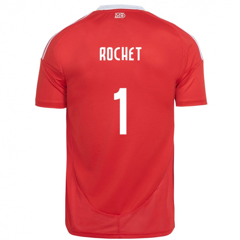 Danxen Dámské Sergio Rochet #1 Bílá Červená Domů Hráčské Dresy 2025/26 Dres