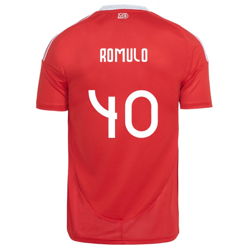 Danxen Dámské Rômulo #40 Bílá Červená Domů Hráčské Dresy 2025/26 Dres