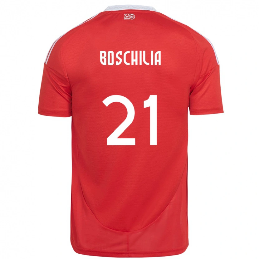 Danxen Dámské Gabriel Boschilia #21 Bílá Červená Domů Hráčské Dresy 2025/26 Dres