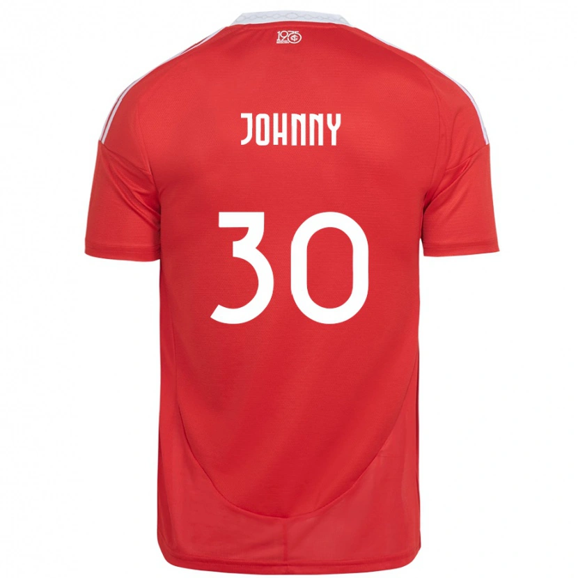 Danxen Dámské Johnny #30 Bílá Červená Domů Hráčské Dresy 2025/26 Dres