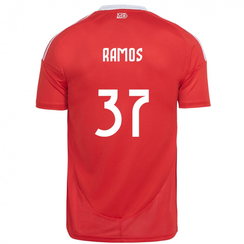 Danxen Dámské Lucas Ramos #37 Bílá Červená Domů Hráčské Dresy 2025/26 Dres
