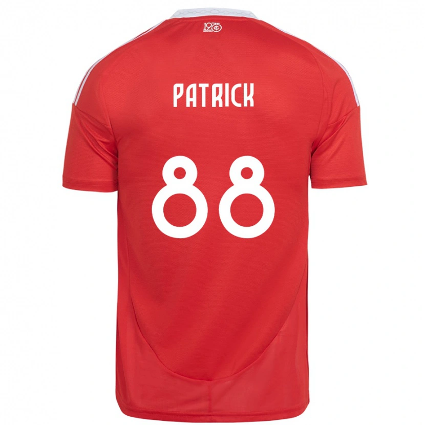 Danxen Dámské Patrick #88 Bílá Červená Domů Hráčské Dresy 2025/26 Dres