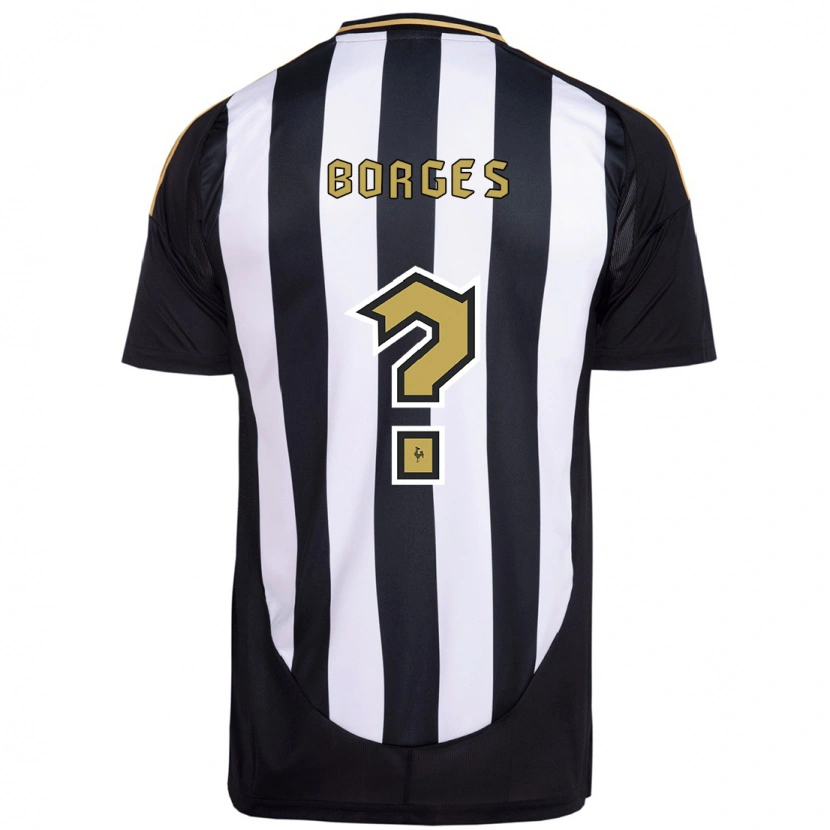 Danxen Dámské Leo Borges #0 Bílá Černá Domů Hráčské Dresy 2025/26 Dres
