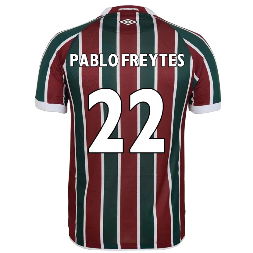 Danxen Dámské Juan Pablo Freytes #22 Zelená Vínová Bílá Domů Hráčské Dresy 2025/26 Dres
