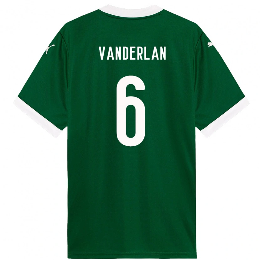 Danxen Dámské Vanderlan #6 Bílá Zelená Domů Hráčské Dresy 2025/26 Dres