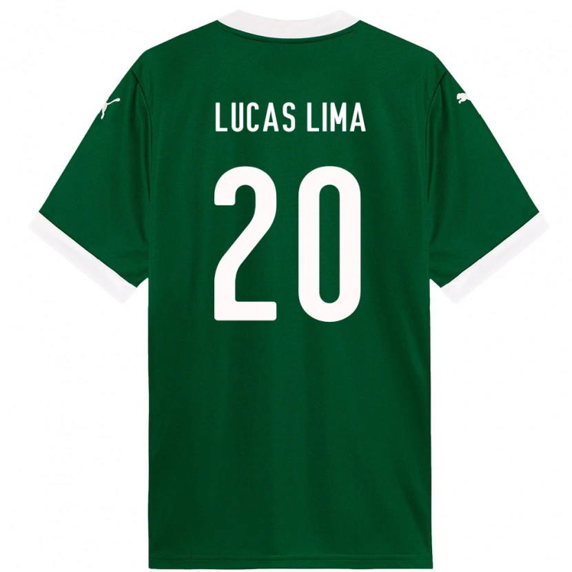 Danxen Dámské Lucas Lima #20 Bílá Zelená Domů Hráčské Dresy 2025/26 Dres
