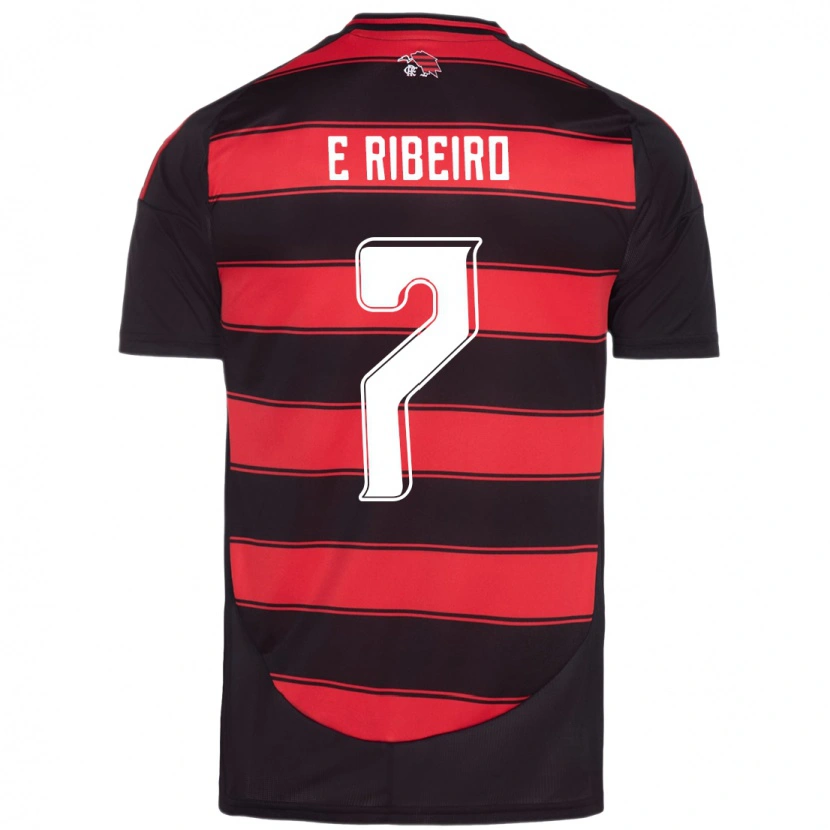 Danxen Dámské Everton Ribeiro #7 Bílá Červená Domů Hráčské Dresy 2025/26 Dres