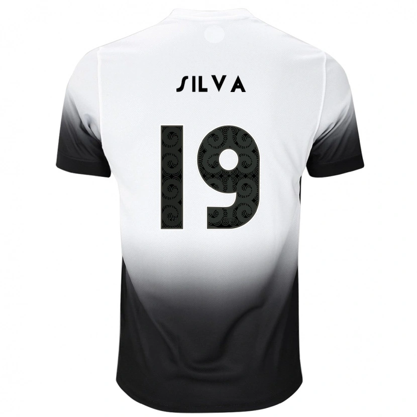 Danxen Dámské Gustavo Silva #19 Černá Bílá Domů Hráčské Dresy 2025/26 Dres