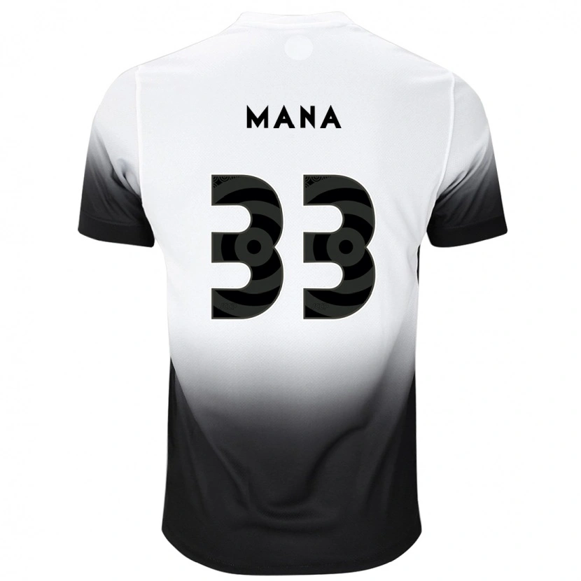 Danxen Dámské Léo Mana #33 Černá Bílá Domů Hráčské Dresy 2025/26 Dres