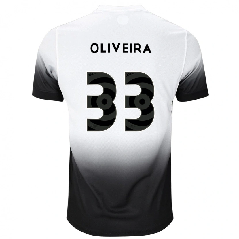 Danxen Dámské Ruan Oliveira #33 Černá Bílá Domů Hráčské Dresy 2025/26 Dres