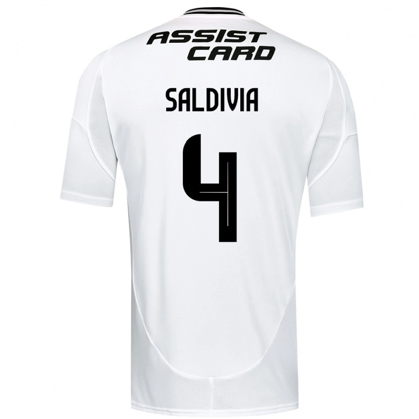 Danxen Dámské Alan Saldivia #4 Černá Bílá Domů Hráčské Dresy 2025/26 Dres