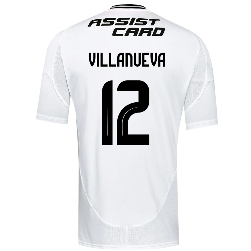 Danxen Dámské Eduardo Villanueva #12 Černá Bílá Domů Hráčské Dresy 2025/26 Dres