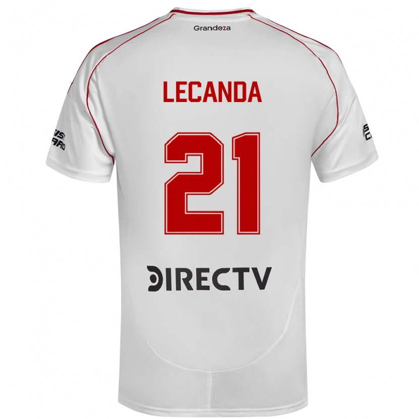 Danxen Dámské Tomas Lecanda #21 Bílá Červená Domů Hráčské Dresy 2025/26 Dres