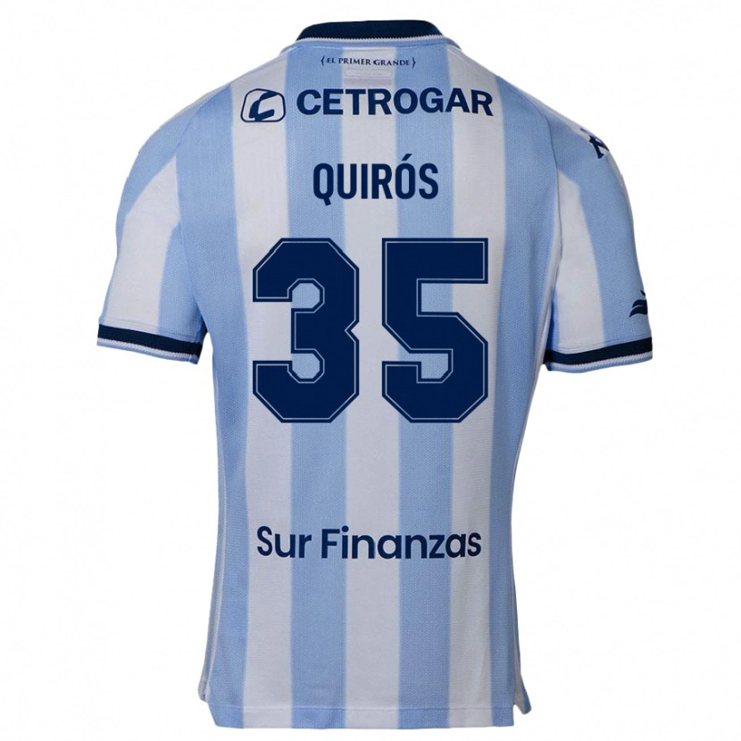 Danxen Dámské Santiago Quirós #35 Nebesky Modrá Domů Hráčské Dresy 2025/26 Dres