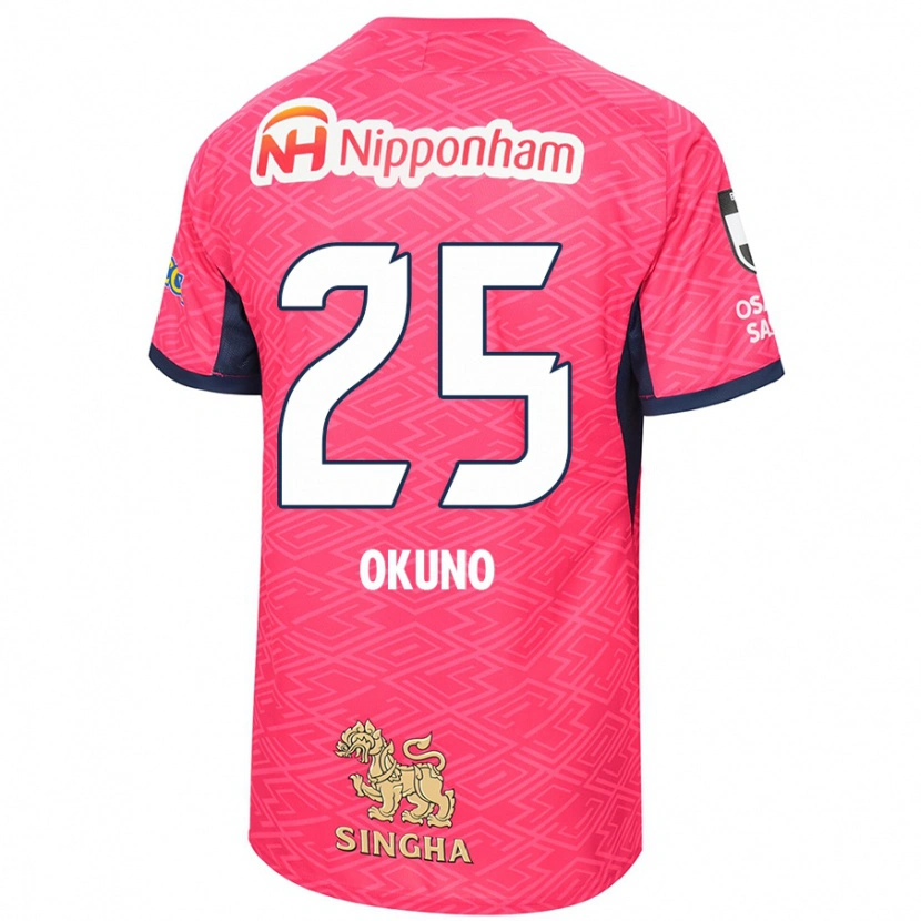 Danxen Dámské Hiroaki Okuno #25 Bílá Sakura Růžová Domů Hráčské Dresy 2025/26 Dres
