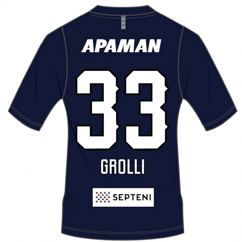 Danxen Dámské Douglas Grolli #33 Světle Šedá Domů Hráčské Dresy 2025/26 Dres