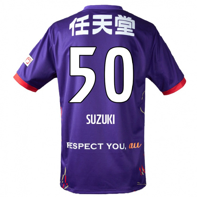 Danxen Dámské Yoshinori Suzuki #50 Bílá Fialová Černá Domů Hráčské Dresy 2025/26 Dres