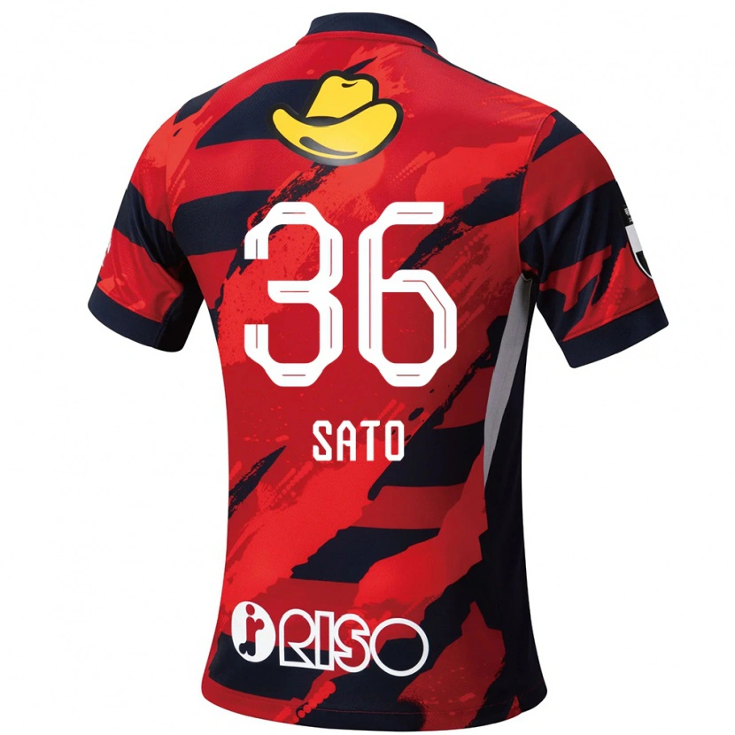 Danxen Dámské Mihiro Sato #36 Červená Černá Domů Hráčské Dresy 2025/26 Dres