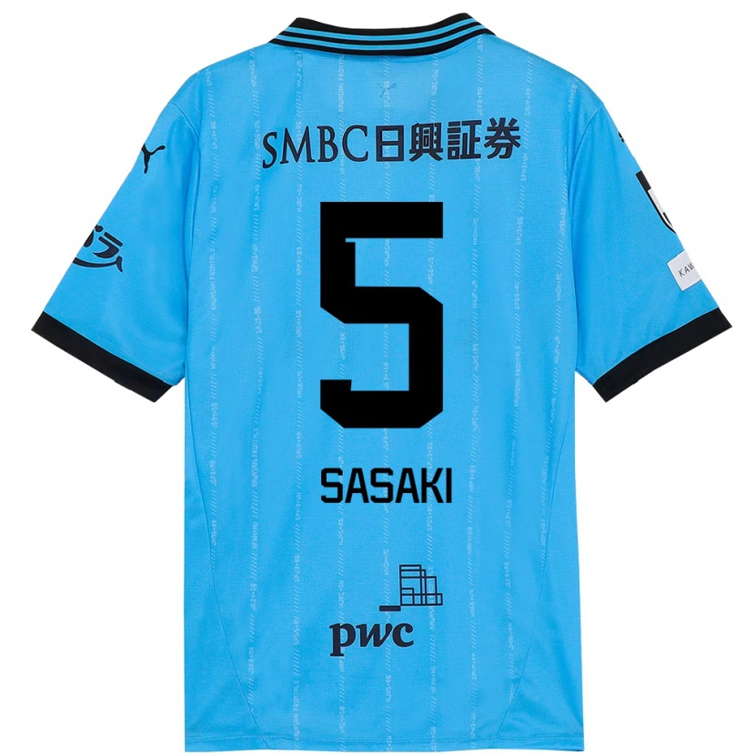 Danxen Dámské Asahi Sasaki #5 Bílá Nebesky Modrá Domů Hráčské Dresy 2025/26 Dres