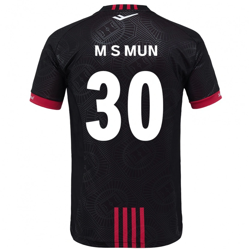 Danxen Dámské Seong-Min Mun #30 Černá Červená Domů Hráčské Dresy 2025/26 Dres