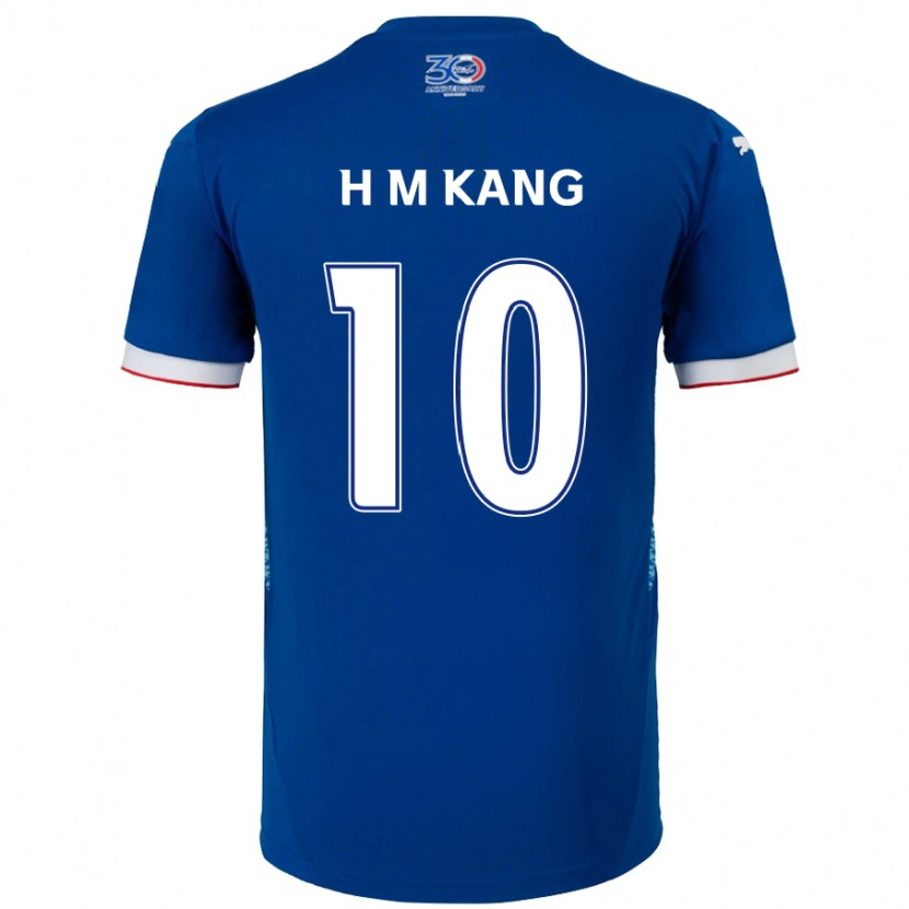 Danxen Dámské Hyun-Muk Kang #10 Bílá Královská Modrá Domů Hráčské Dresy 2025/26 Dres