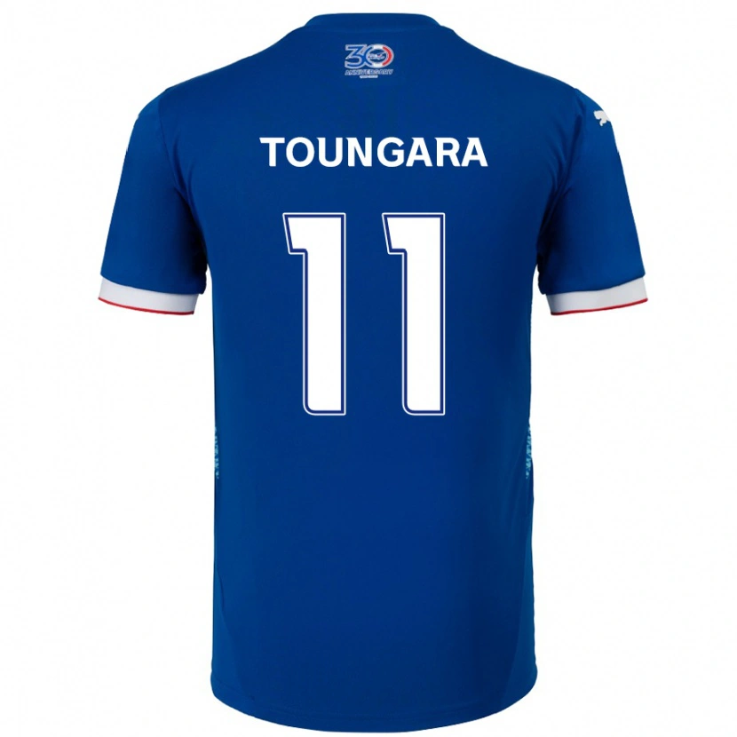 Danxen Dámské Aboubacar Toungara #11 Bílá Královská Modrá Domů Hráčské Dresy 2025/26 Dres