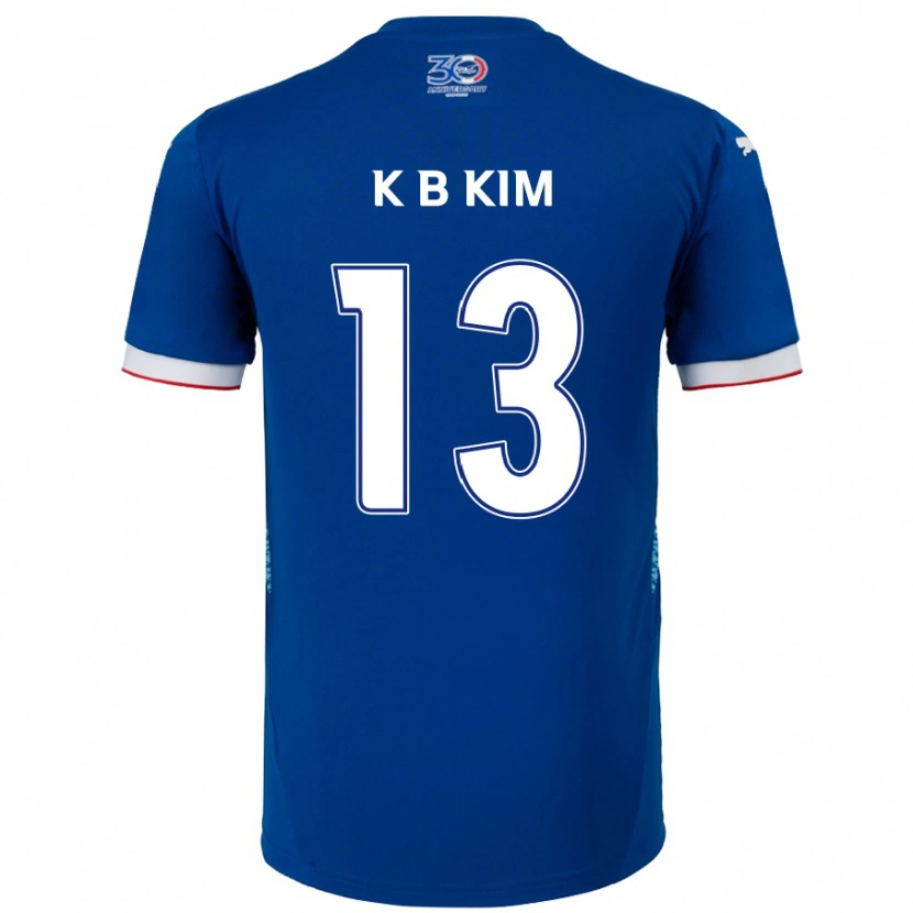 Danxen Dámské Bo-Kyung Kim #13 Bílá Královská Modrá Domů Hráčské Dresy 2025/26 Dres