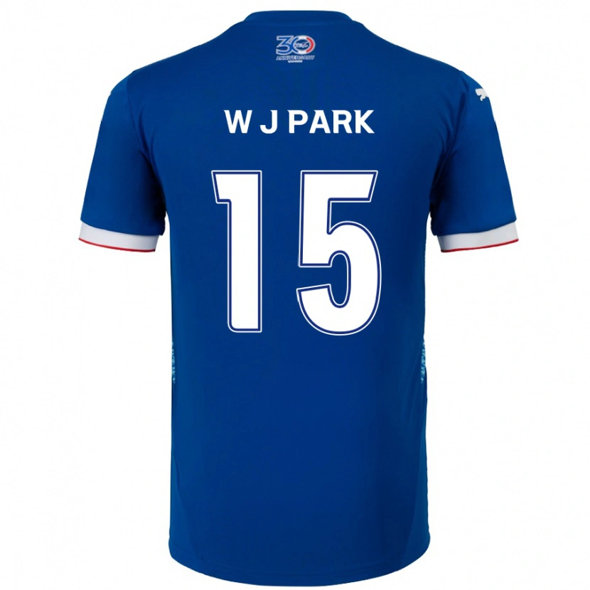 Danxen Dámské Woo-Jin Park #15 Bílá Královská Modrá Domů Hráčské Dresy 2025/26 Dres