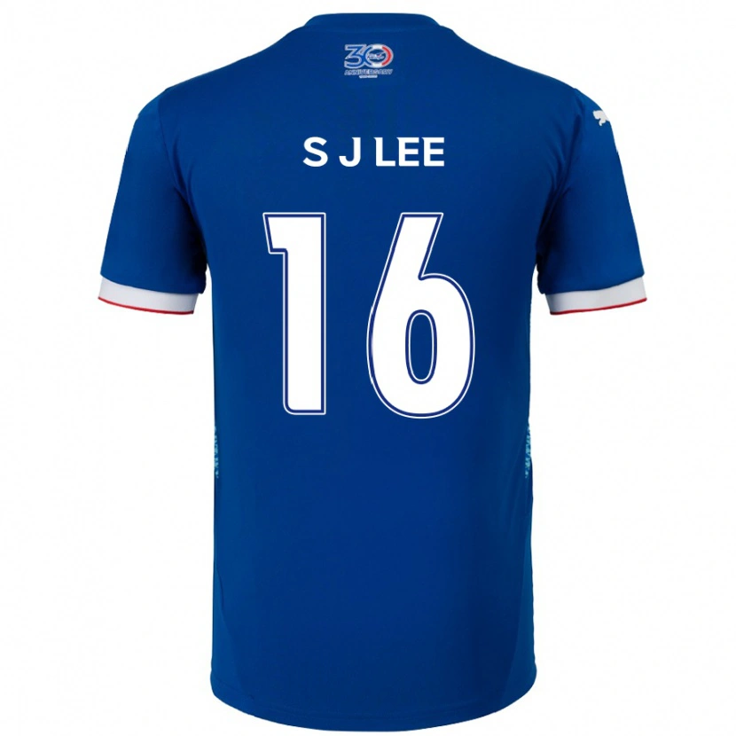 Danxen Dámské Jong-Sung Lee #16 Bílá Královská Modrá Domů Hráčské Dresy 2025/26 Dres