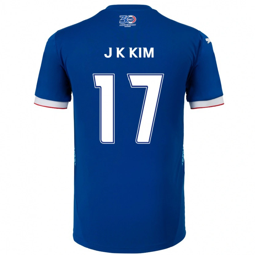 Danxen Dámské Kyeong-Jung Kim #17 Bílá Královská Modrá Domů Hráčské Dresy 2025/26 Dres