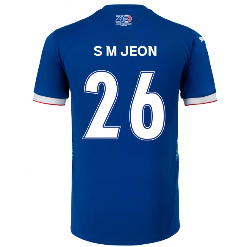 Danxen Dámské Min-Seung Jeon #26 Bílá Královská Modrá Domů Hráčské Dresy 2025/26 Dres