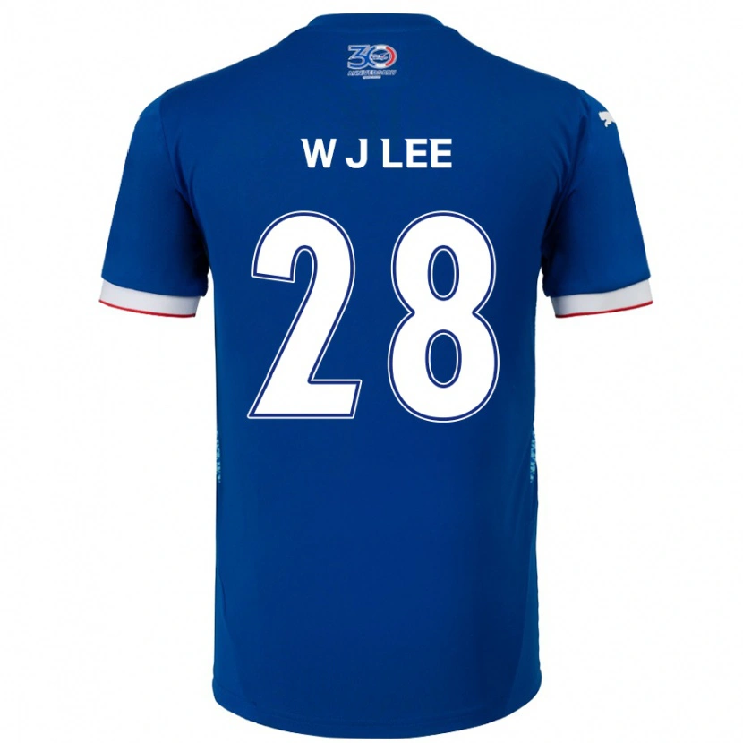 Danxen Dámské Jun-Woo Lee #28 Bílá Královská Modrá Domů Hráčské Dresy 2025/26 Dres