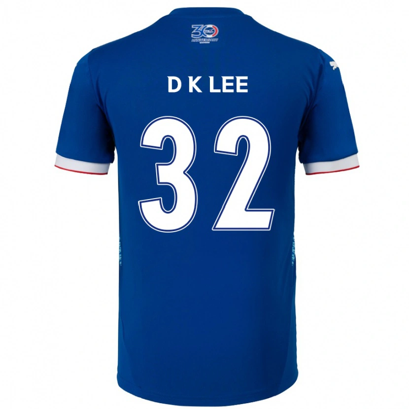 Danxen Dámské Kyu-Dong Lee #32 Bílá Královská Modrá Domů Hráčské Dresy 2025/26 Dres