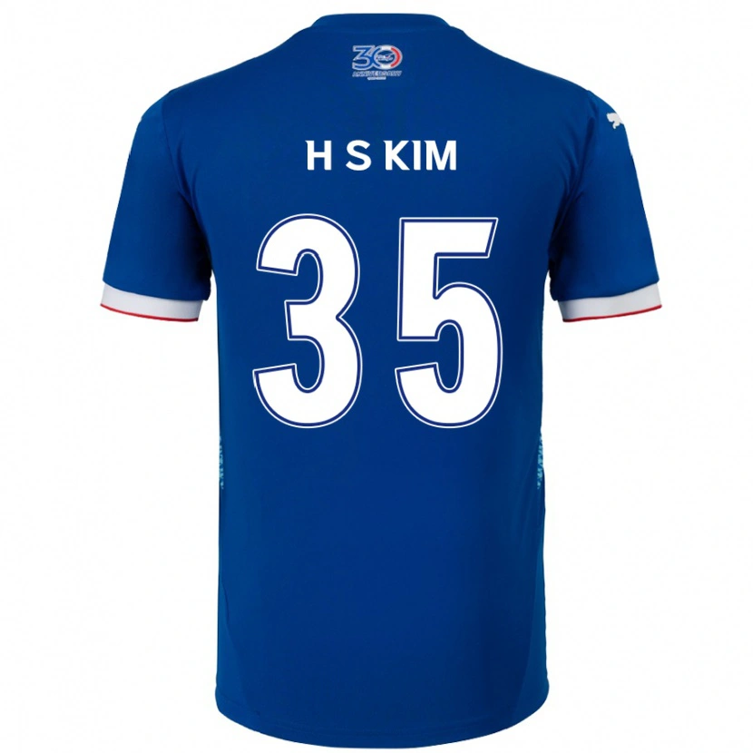 Danxen Dámské Seung-Hyun Kim #35 Bílá Královská Modrá Domů Hráčské Dresy 2025/26 Dres
