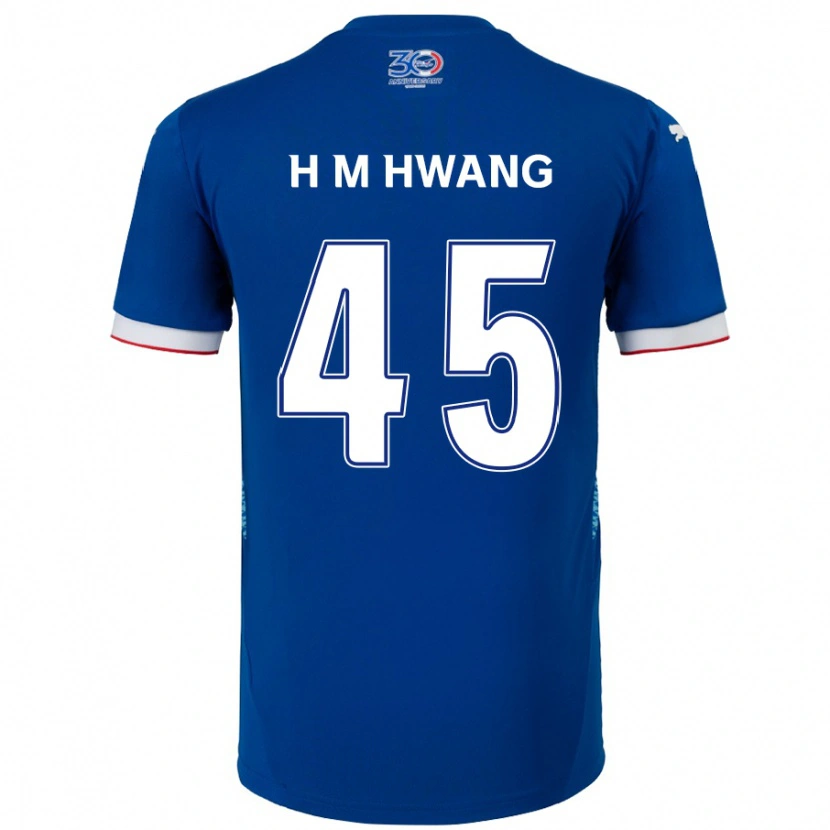 Danxen Dámské Myung-Hyun Hwang #45 Bílá Královská Modrá Domů Hráčské Dresy 2025/26 Dres